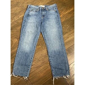 AYR The Beach Bum Straight Leg Raw Hem Jeans Sz 26 EUC